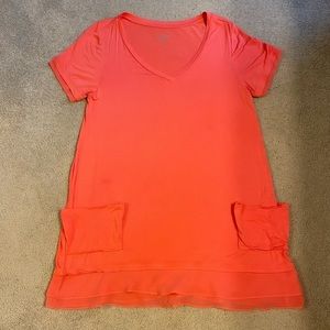 LOGO by Lori Goldstein Coral Short Sleeved Dress